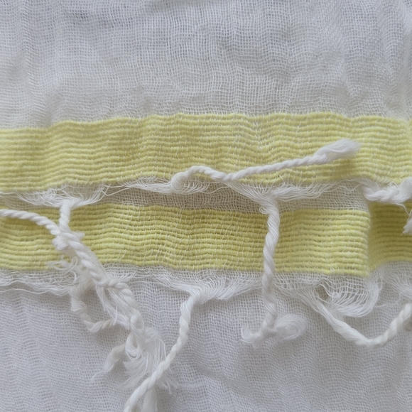 Lightweight Scarf | blue, yellow, white - Picture 7 of 10